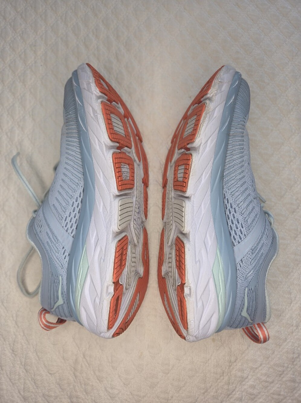Hoka One One Bondi 7 Women's Size 7 Light Blue Sneakers Running Athletic Shoes - Picture 13 of 15